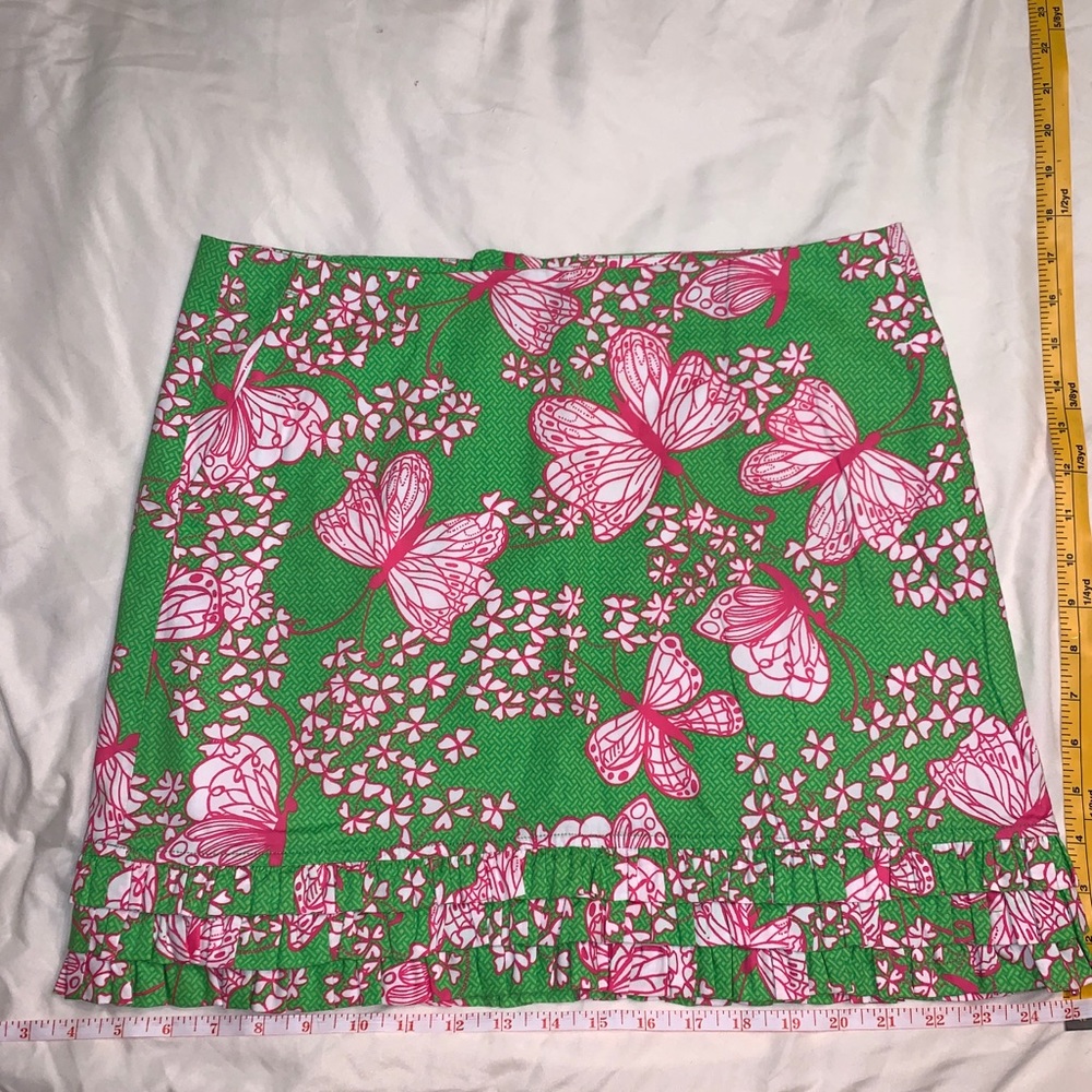 EUC Lilly Pulitzer Butterflies Skirt Dream Weaver